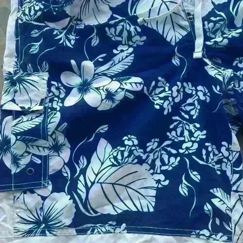 RoundTree‎ & York Hawaiian Style Mens Swim Trunks Large - Picture 5 of 14